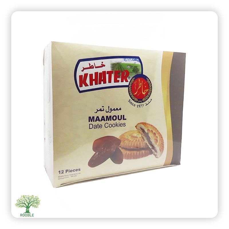 KHATER, date maamoul, box, 12×12 pieces