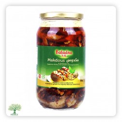 BALADNA, Makdous (gefüllte Augerginen), Glasgefäß 12×950g