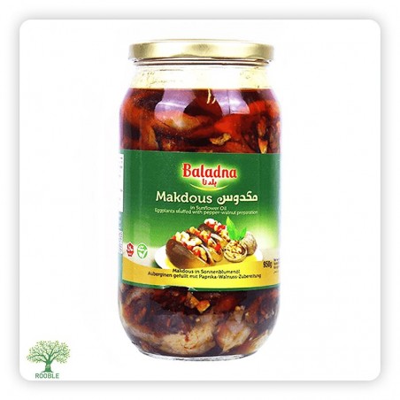 BALADNA, Makdous (gefüllte Augerginen), Glasgefäß 12×950g