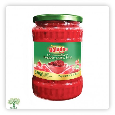 BALADNA, scharfe Paprikapaste, Glasgefäß 12×550g