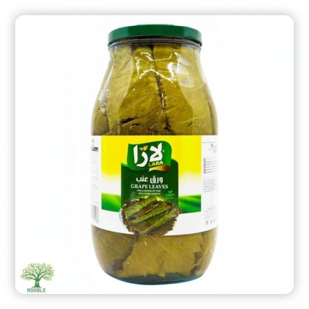 LARA, eingelegte Weinblätter(1,200g), Glasgefäß 4×2,700g