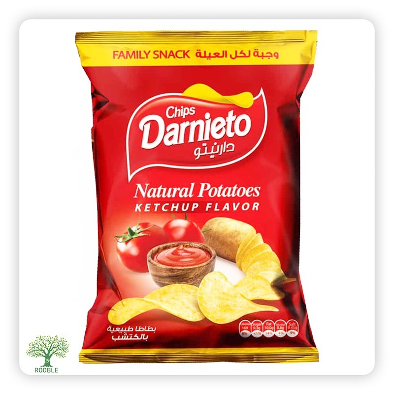 Darnieto Chips Ketchup, 12×75g