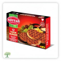 KÖYTAD, gefrorene Hähnchen Hamburger, 8×(12×65g)