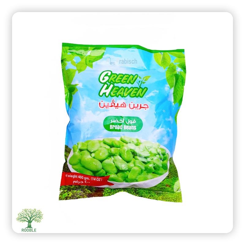 GREEN HEAVEN, Frozen Peeled Fava Beans, 20×400g