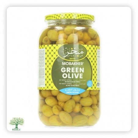 MOBAKHER, Salkini green olives, 6x1300g