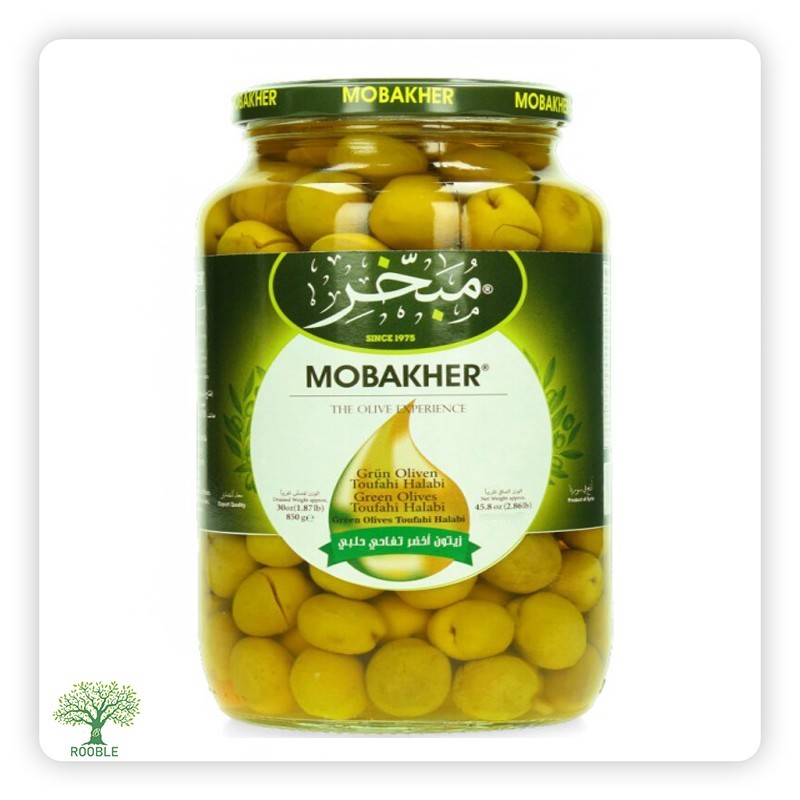 MOBAKHER, Apple green olives, Green lid 6×2,650g