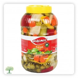 YAKAMOZ, Turkish Mixed Pickled Vegetables, 4×5,200g