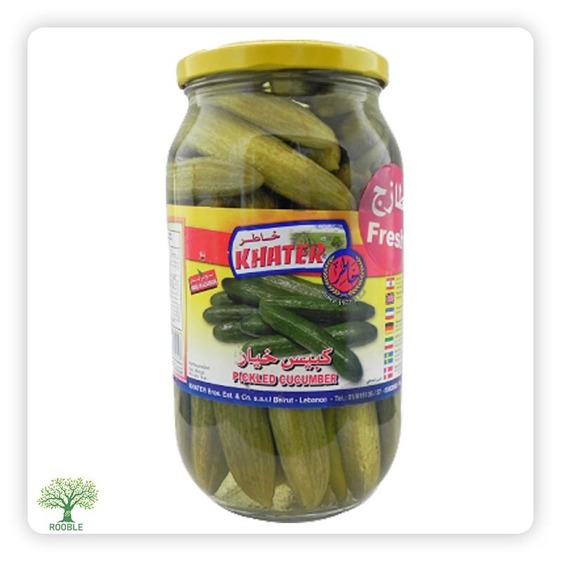KHATER, pickled cucumber, 4 x1.600g