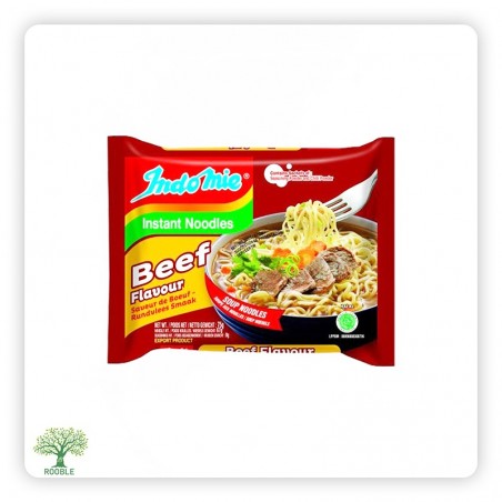 INDOMIE, Rindfleischgescmack Instantnudelsuppe, 8×(5×75g)