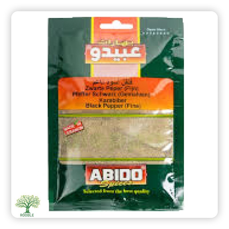 ABIDO, schwarzer gemahlener Pfeffer,2×5,000g