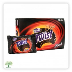 TWIST, dunkle Cocoacreme Kekse, 12×(12×24g)