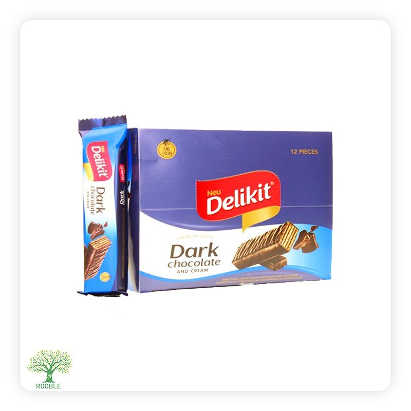 DELIKIT, Schwarze Schockocreme Kekse, 12x(12x40g)