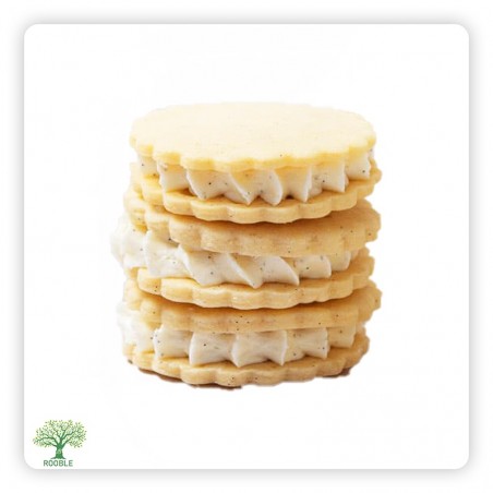 HALK, Cream-filled Sandwich Cookies with Vanilla Milk Cream, 8×500g