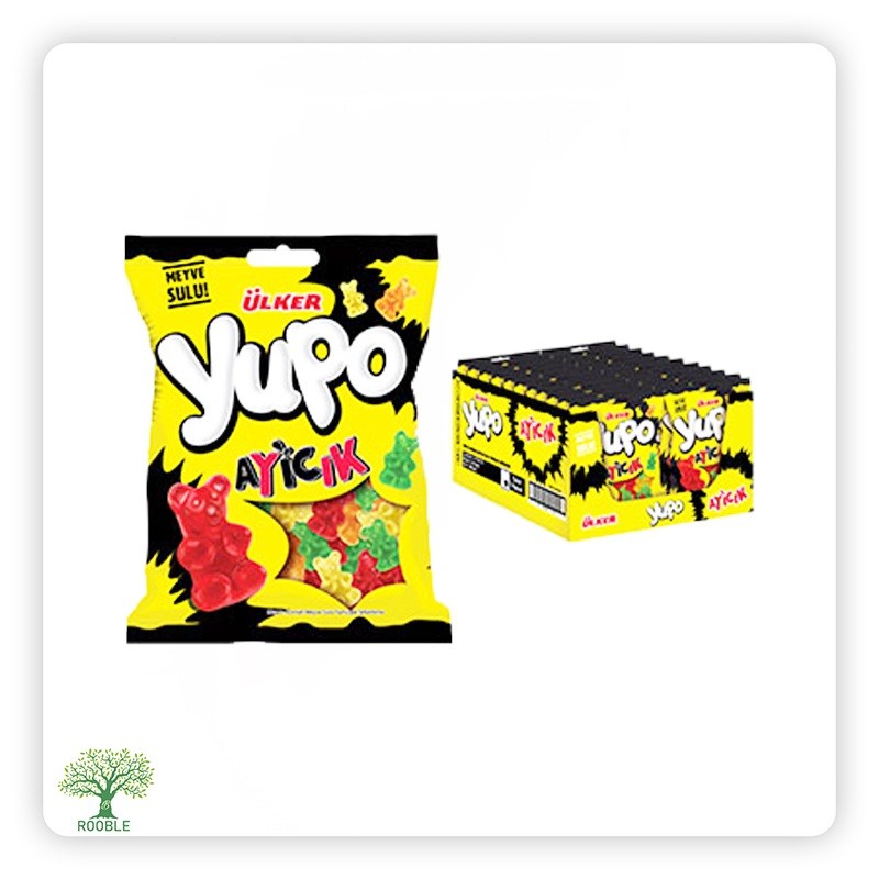 Ülker Yupo, fruit rubber Bears bag, 24×80g