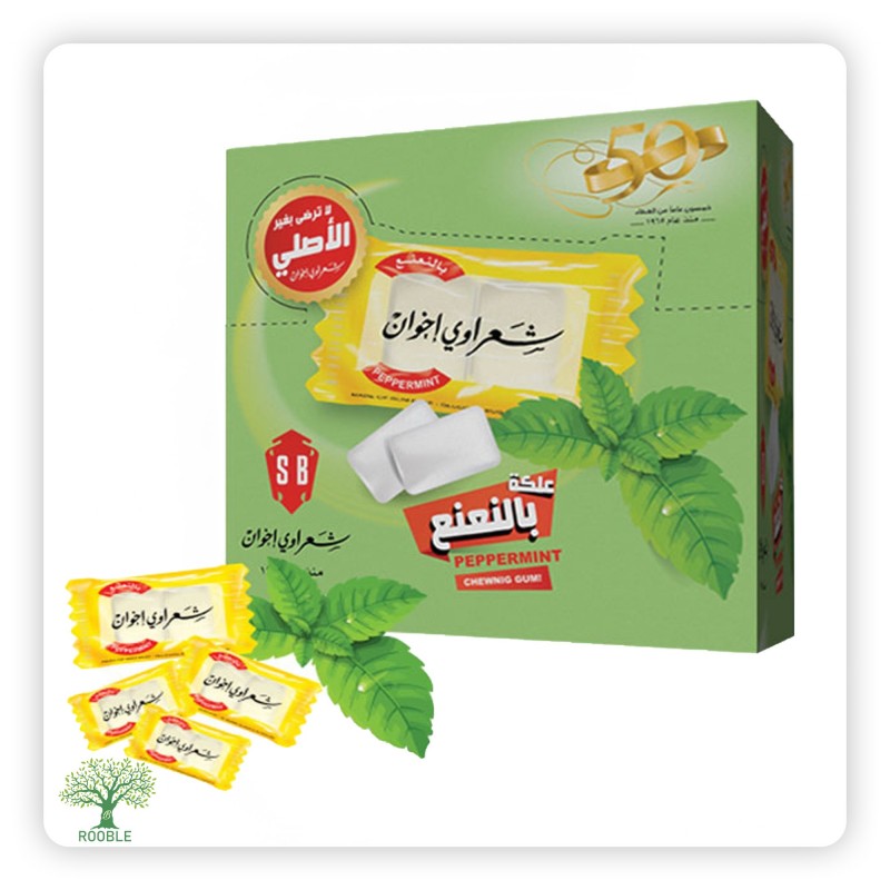 SHARAWI, Minze Geschmack Kaugummi, 24×210g