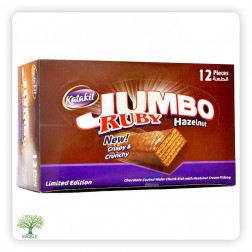 RUBY, JUMBO Hazelnut Cream Wafer, 12×(12×23g)