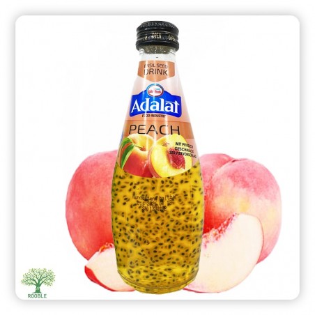 Adalat basil seed peach juice, glass bottle 4×(6×280ml)