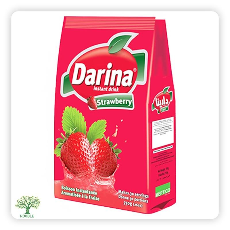 Darina, strawberry flavored powdered drink, 20×750g