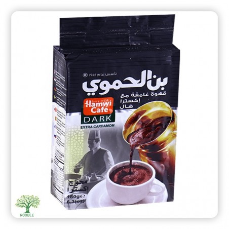 HAMWI, dunklere Kaffee extra Kardamom, schwarz 12×180g