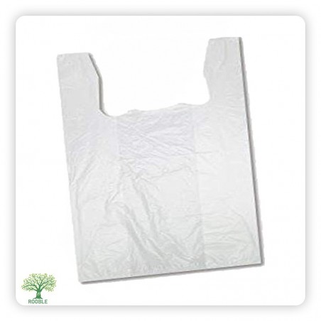 NEXT, T-Shirt Bags White (28+14)×48, 20x100 Bags