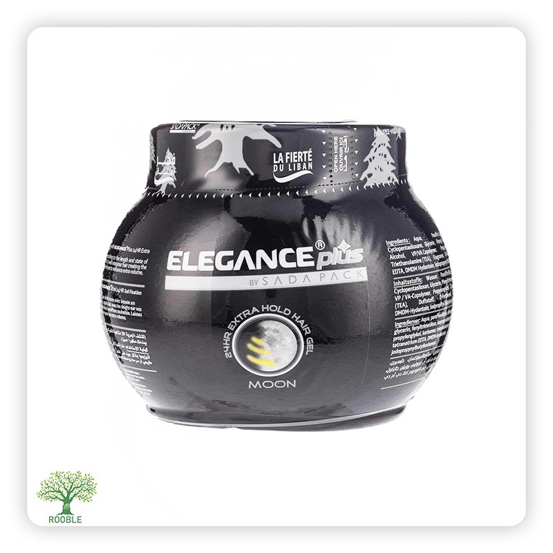 ELEGANCE, Hair Gel, Black 6x1,000g