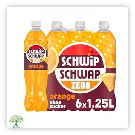 Schwip Schwap Orange, Zero Soft Drink, 6×1.25ltr