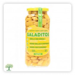 SALADITOS, cooked lupins, glass jar 12×600g