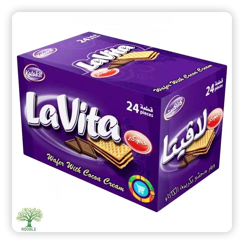 LAVITA, Cocoa Cream Wafer, 12×(24×22g)