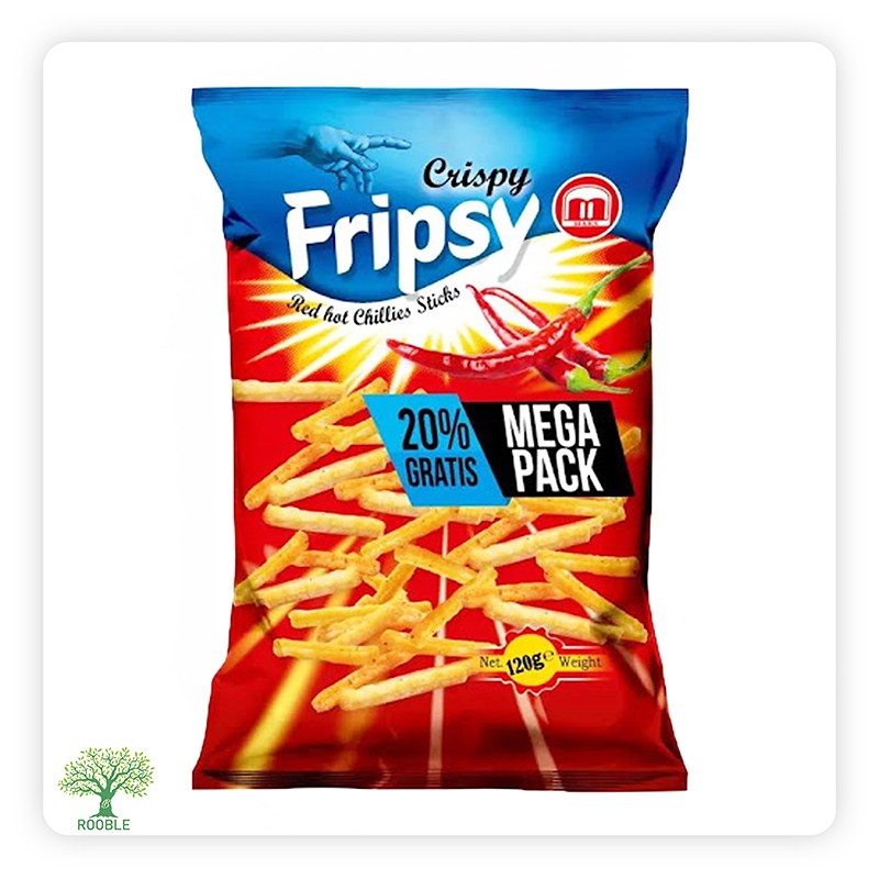 FRIPSY, Spicy Fries Chips 12×120g