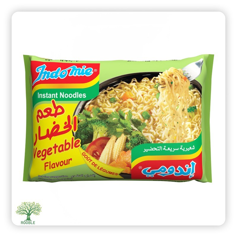 INDOMIE, Gemüsegeschmack Instantnudelsuppe, 8×(5×75g)