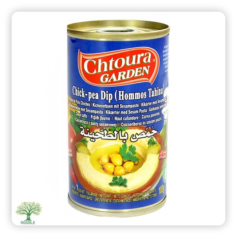 CHTOURA GARDEN, Hummus with Tahini, 24×185g