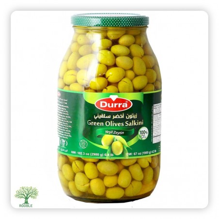 DURRA, Salkini green olives, 4×2,900g