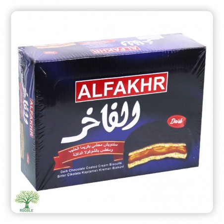 ALFAKHER, Chocolate Cream Coated Biscuits Dark,12x(12x30g)