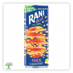 Rani, peach flavored juice, mineral, 24 x 240ml