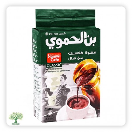 HAMWI, gemahlener Klassiker Kaffee mit Kardamom, grün 6×450g