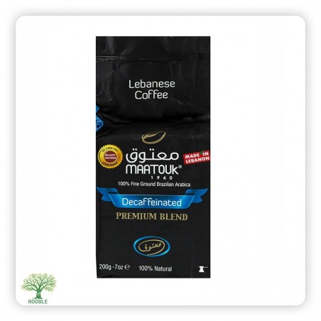 MAATOUK, Kaffee ohne Kardamom, Gelbe Packung 20×200g