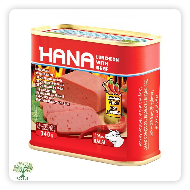 HANA, Scharfe Rind Mortadella, Quadrat 24×340g