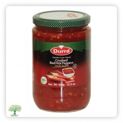 DURRA, Spicy Red Pepper Paste, Glass Jar 12×650g