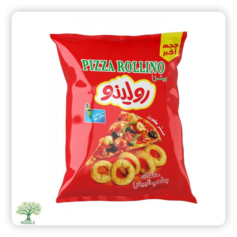 MR.CORN, Pizza Flavored Chips, Rolino 48×50g