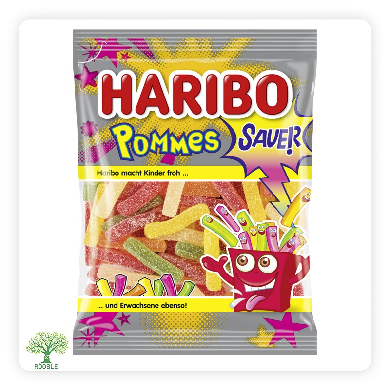 HARIBO, Pommes Sauer Gelatin, 24x100g