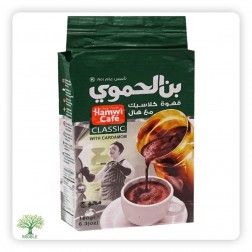 HAMWI, gemahlener Kaffee Classic mit Kardamom, grün 12×180g