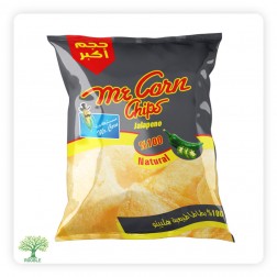 مستركورن, شيبس طبيعي بالهالبينو, 12×45غ