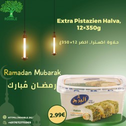 ALBURJ, Extra Pistazien Halva, Grün 12×350g