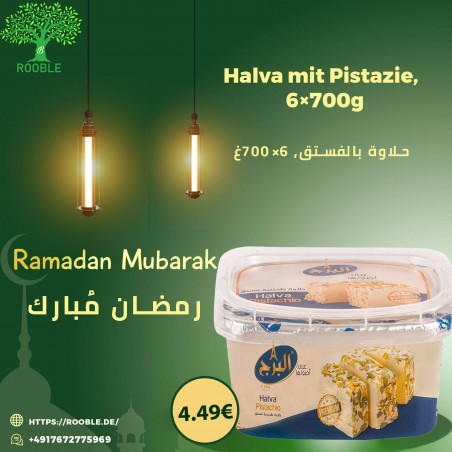 Al Borj, Halawa with Pistachio, 6×700g