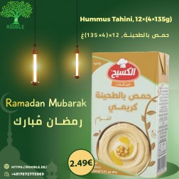 KASIH, Hummus Tahini, golden 12×(4×135g)