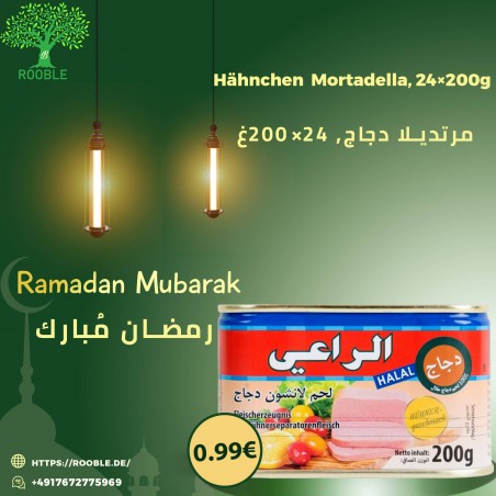 AL-RAII, Chicken Mortadella, 24×200g