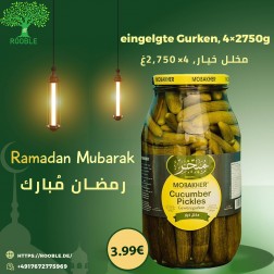 MOBAKHER, eingelgte Gurken, 4×2750g