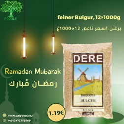 DERE, Fine brown bulgur, 12×1,000g