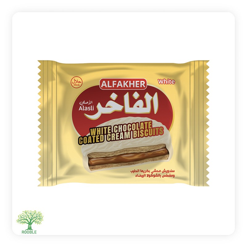 ALFAKHER, cookies coated with milk cream, 12×(10×35g)