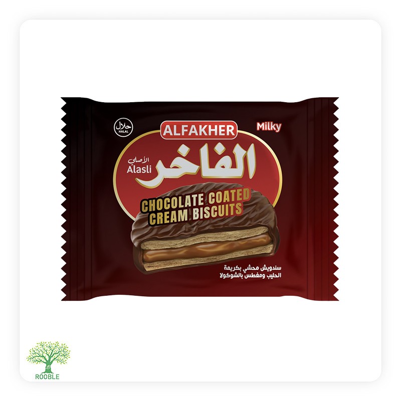 ALFAKHER, mit Schokoladencreme überzogene Kekse, 12×(10×35g)